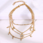 Éclat Cross Layered Anklet