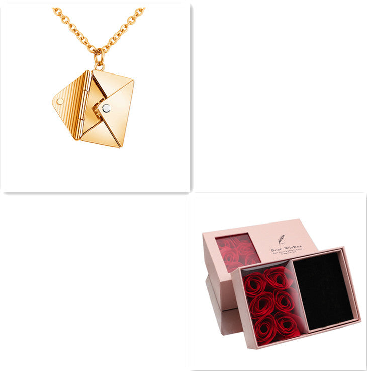 Opaline Envelope Necklace