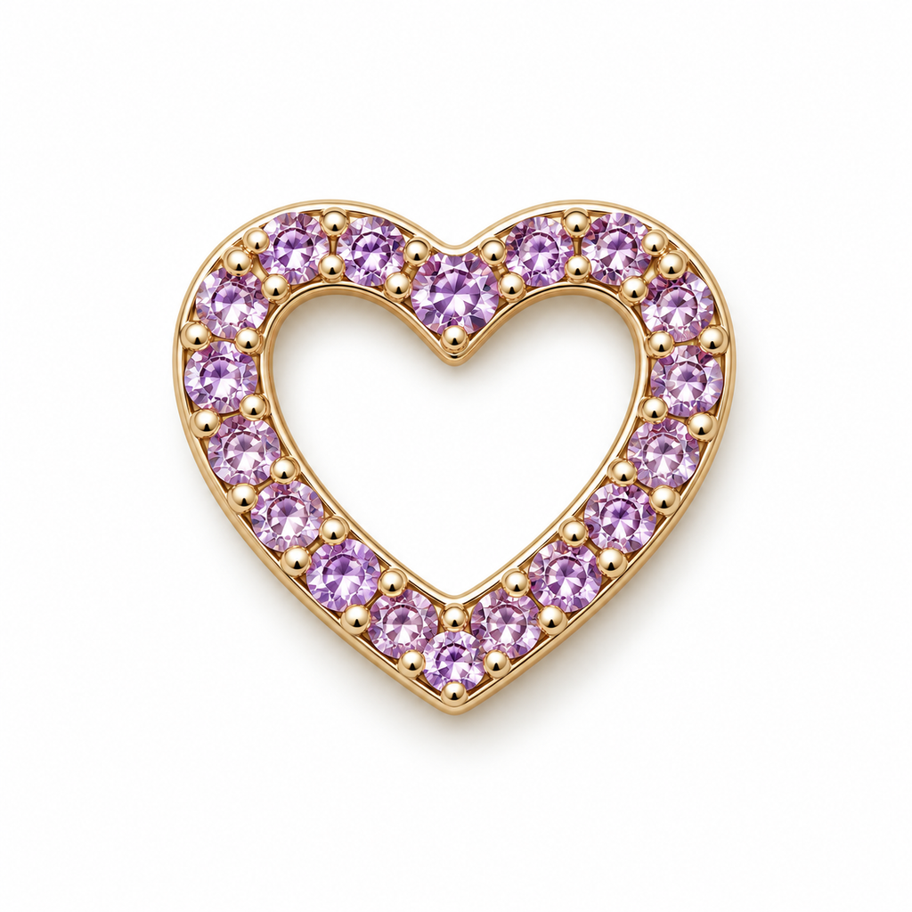 cœur violet