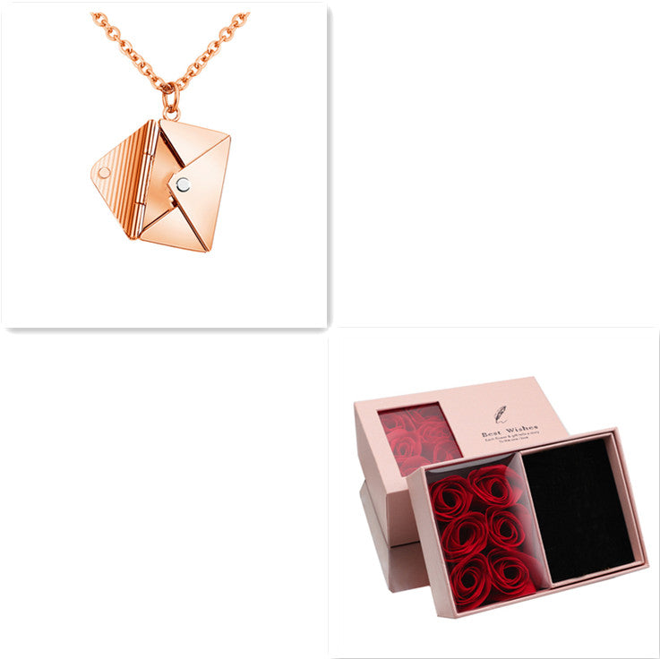 Opaline Envelope Necklace